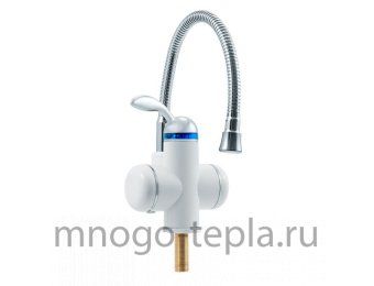 Смеситель водонагреватель проточный UNIPUMP BEF-001-02, 3000 Вт, с гибким изливом - №1