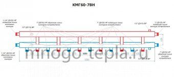 Коллекторный модуль RISPA КМГ 60-7ВН, нержавеющая сталь - №1