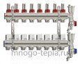 Коллекторная группа Tim (KC008) 1" ВР, 8 отводов 3/4", расходомер, воздухоотводчик, сливной кран - №3