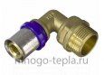 Пресс - уголок штуцер 20 х 1/2 НР TIM F-L2002M - №2