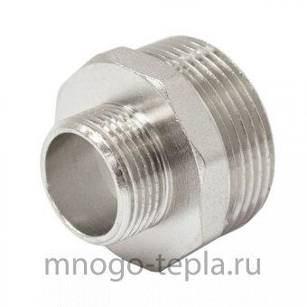 Ниппель переходной 1½" x 1" никелированный - №1