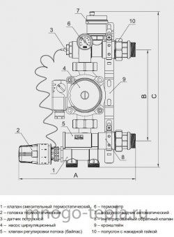 Насосно-смесительный узел Profactor PF MB 841 - №1