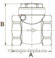 Обратный клапан лепестковый 1" ГГ TiM JH-1012C - №4