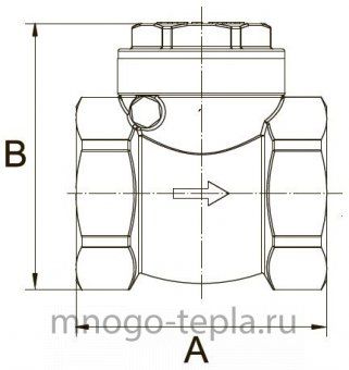 Обратный клапан лепестковый 1" ГГ TiM JH-1012C - №1