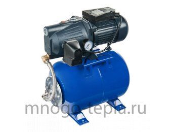 Насосная станция для частного дома Unipump AUTO JET 80 L, напор до 38 метров, расход до 50 л/мин, всасывание до 8 метров, гидроаккумулятор 24 литра, поверхностная - №1