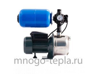 Насосная станция для дачи Unipump AUTO JS 100-5, напор до 40 метров, расход до 55 л/мин, всасывание до 8 метров, гидроаккумулятор 5 литров, поверхностная - №1