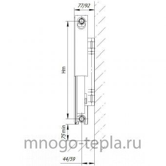 Стальной панельный радиатор AXIS 11 500x500 Classic - №1