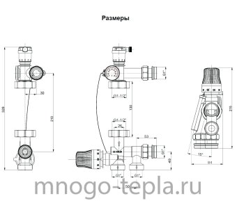 Cмесительный узел для теплого пола Zeissler ZMg.802.013360 - №1