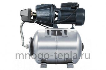 Насосная станция для частного дома Unipump AUTO JET 100 L-S (нерж.), напор до 43 метров, расход до 56 л/мин, всасывание до 8 метров, гидроаккумулятор 24 литра из нерж. стали, поверхностная - №1