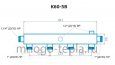 Коллектор распределительный для котельной RISPA К 60-5В, нержавеющая сталь - №4
