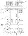 Коллекторная группа PROFACTOR PF MB 802.11 1" ВР, 11 отводов 3/4", расходомер, воздухоотводчик, сливной кран - №4