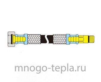 Гибкая подводка для смесителя TiM 1/2 г/ш M10 50 см - №1