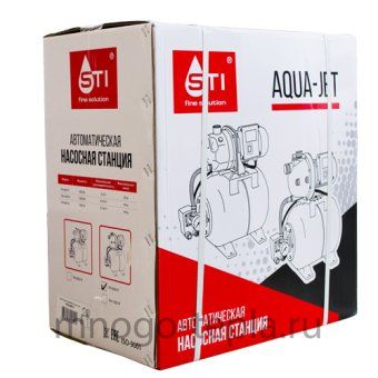 Насосная станция STI AQUA-JET PH-600 P, напор до 35 метров, расход до 50 л/мин, всасывание до 8 метров, гидроаккумулятор 24 литра, поверхностная - №1