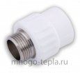 Муфта комбинированная 32 - 1 1/4" НР, полипропиленовая - №2