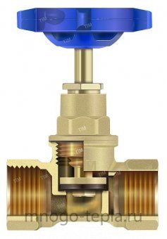 Вентиль запорный 2" TIM BL1807 с возможностью регулирования - №1