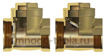 Обратный клапан лепестковый 1 1/4" ГГ TiM JH-1013C - №1