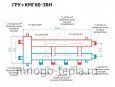 Коллекторный модуль с гидрострелкой RISPA ГРУ+КМГ 60-3ВН, нержавеющая сталь - №4