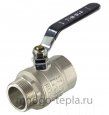 Кран шаровый 1 1/2" ГШ TIM (DE1211X) никелированный усиленный прямой - рычаг - №3