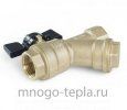 Кран шаровый с фильтром 3/4" ГГ TIM (BL7801) латунный -  бабочка - №5