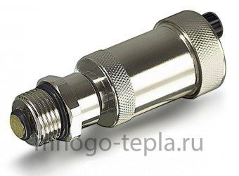 Воздухоотводчик автоматический 1/2" TIM BL5816 хромированный с запорным клапаном - №1