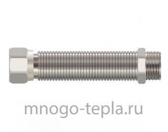 Сильфонная подводка для воды TiM 1/2" г/ш (30-60 см) - №1